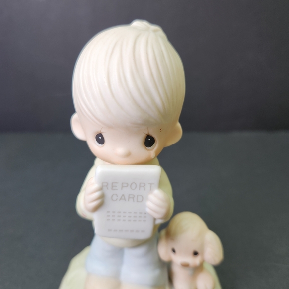 Vintage 1978 Precious Moments Figurine "God Understands" with Puppy E-1379/B - Picture 6 of 7